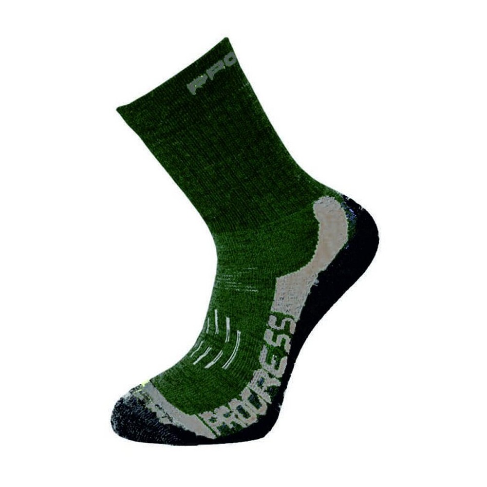 X-TREME zimní turistické ponožky s Merinem khaki/šedá