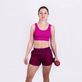 OXI SHORTS dámské sportovní šortky višňová