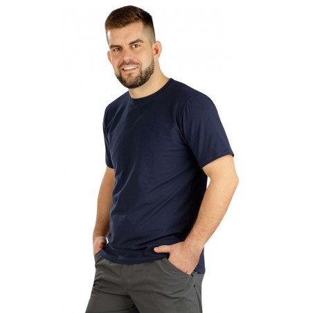 Pánské bavlněné tričko LITEX tmavě modré