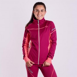 SNOWCAT JKT dámská sportovní bunda vínová/růžová