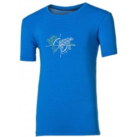 UNO "WORLD" dětské triko s bambusem středně modrá - doprodej