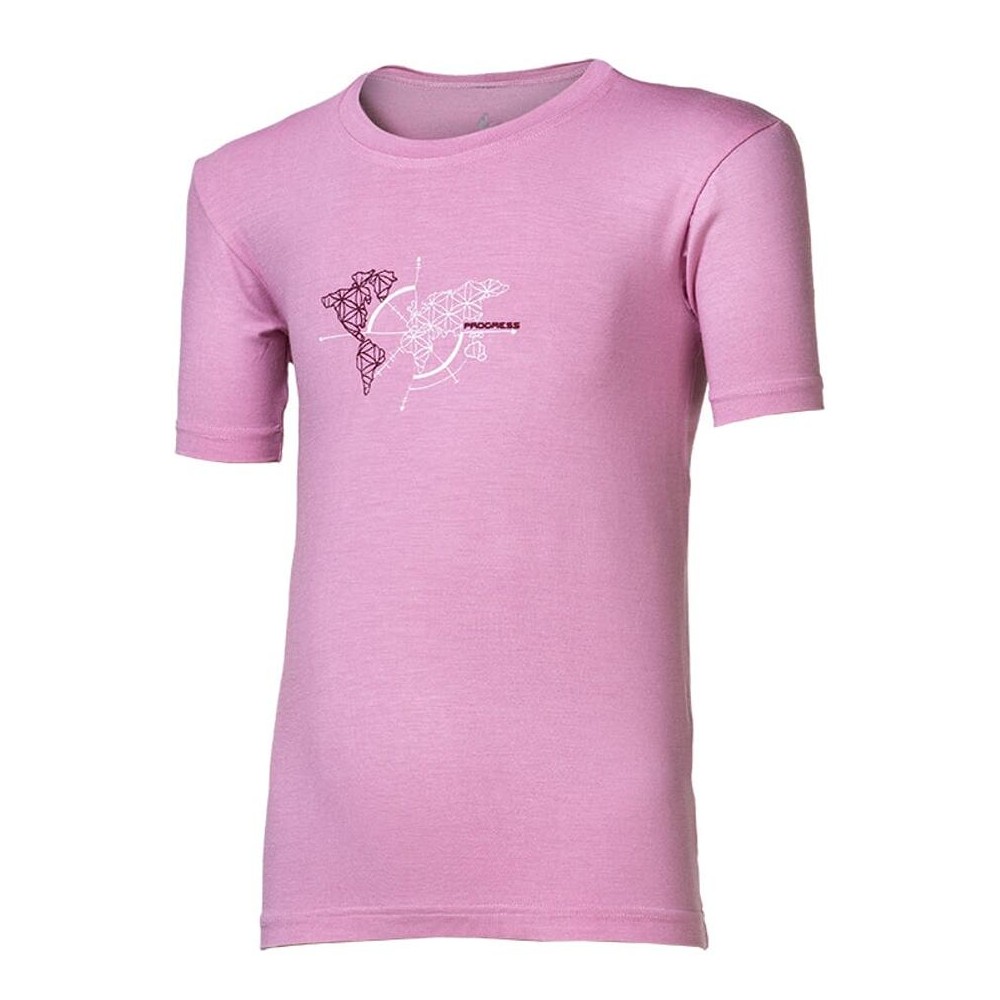 UNO "WORLD" dětské triko s bambusem růžová - doprodej