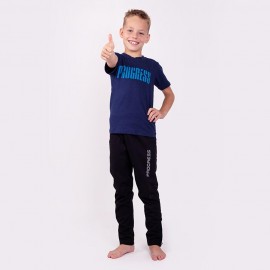 TIPO "PROGRESS" dětské triko s bambusem tmavě modrá - doprodej