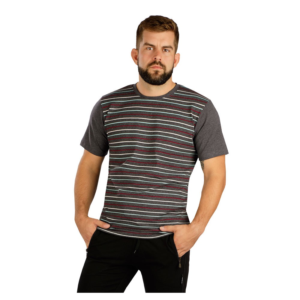 Pánské elastické tričko LITEX krátký rukáv