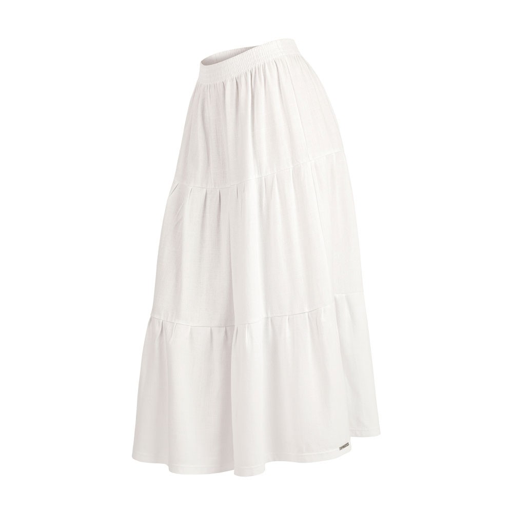Dlouhá bílá sukně LITEX s kanýry