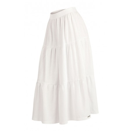 Dlouhá bílá sukně LITEX s kanýry