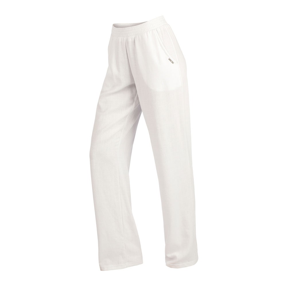 Dámské bílé kalhoty LITEX volný střih