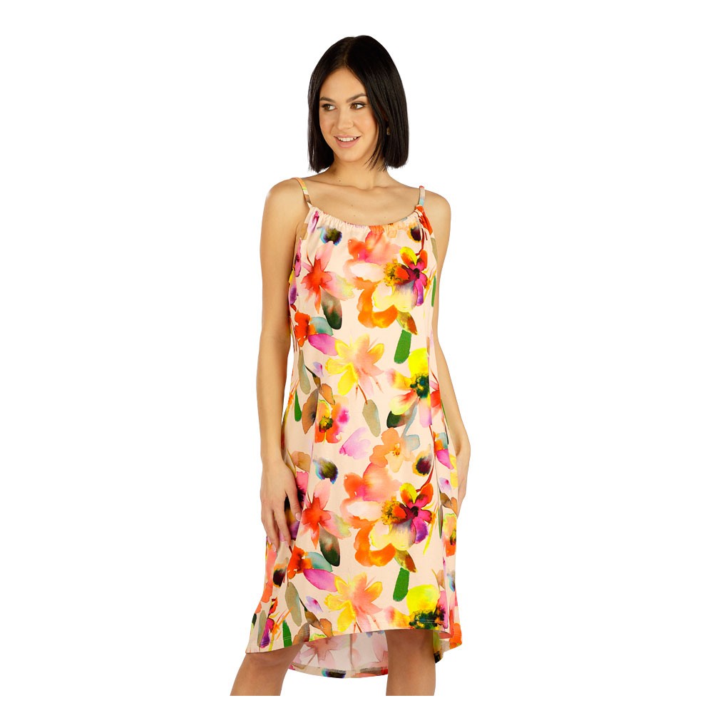 Letní bavlněné šaty na ramínka LITEX