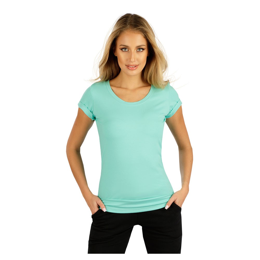 Bavlněné tričko LITEX světle zelené