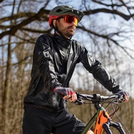 Pánská cyklistická větrovka WINDY BIKE lehká černá