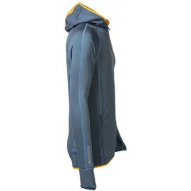 TOREZ HOODY pánská funkční mikina s kapucí modrošedá/kari TOREZ HOODY pánská funkční mikina s kapucí modrošedá/kari