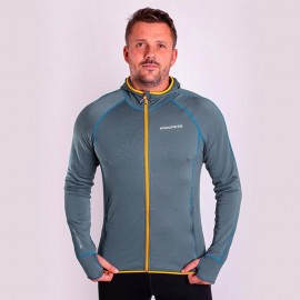 TOREZ HOODY pánská funkční mikina s kapucí modrošedá/kari TOREZ HOODY pánská funkční mikina s kapucí modrošedá/kari