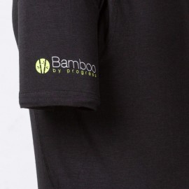 E NKR pánské tričko krátký rukáv bambus černá