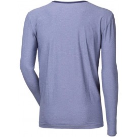 PATRICK pánské triko s dlouhým rukávem šedý melír - doprodej