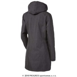RIGA dámský softshellový kabát šedý vzor - doprodej