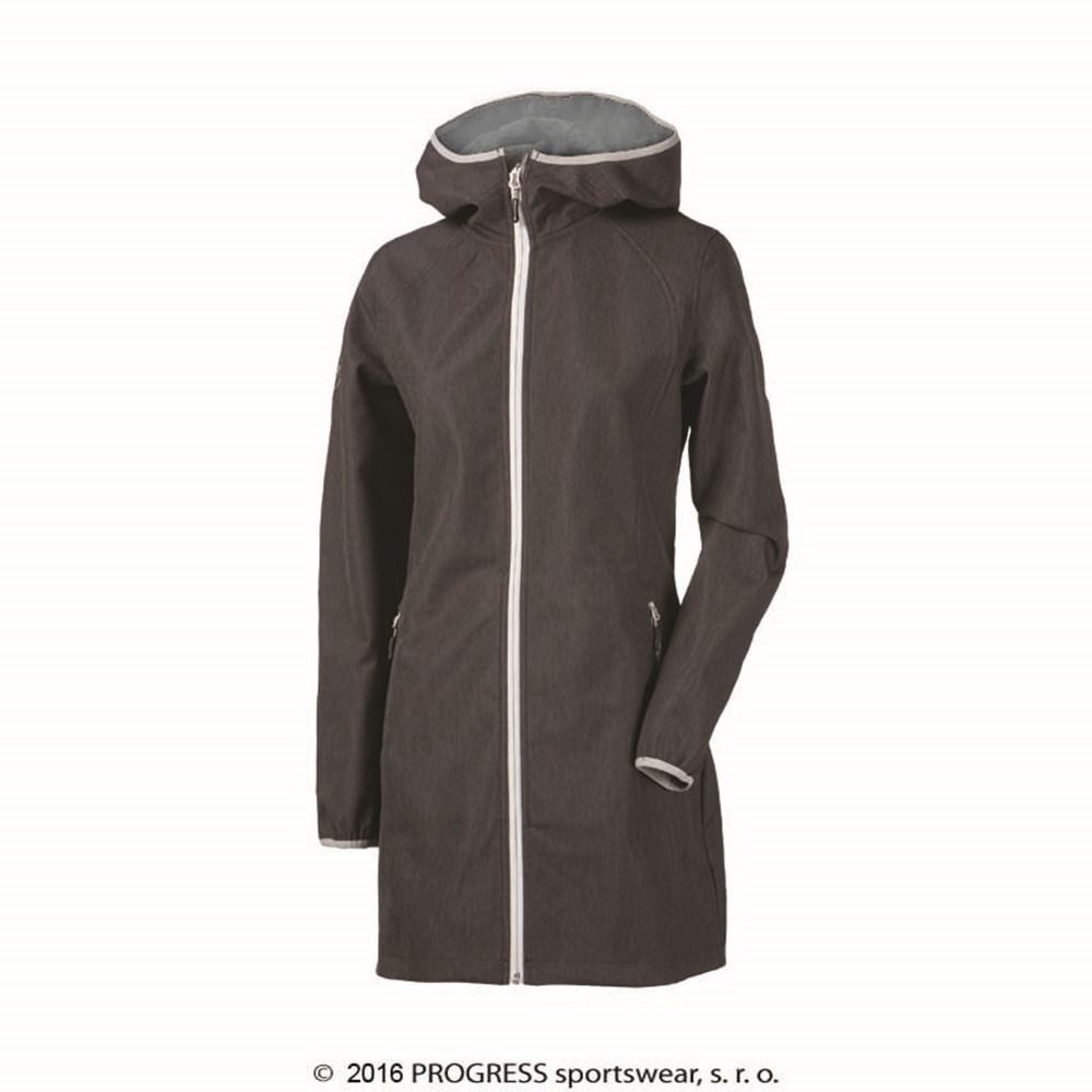 Dámský softshellový kabát RIGA šedý vzor, S