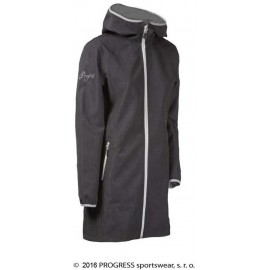 RIGA dámský softshellový kabát šedý vzor - doprodej