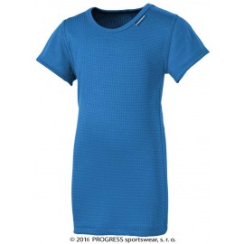 MS NKRD dětské funkční tričko s krátkým rukávem středně modrá - doprodej