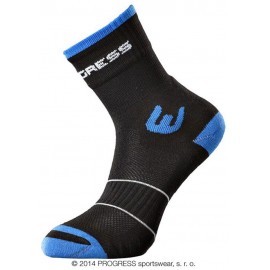 WALKING letní turistické ponožky černá/modrá