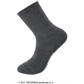 MANAGER MERINO ponožky s merino-vlnou šedá