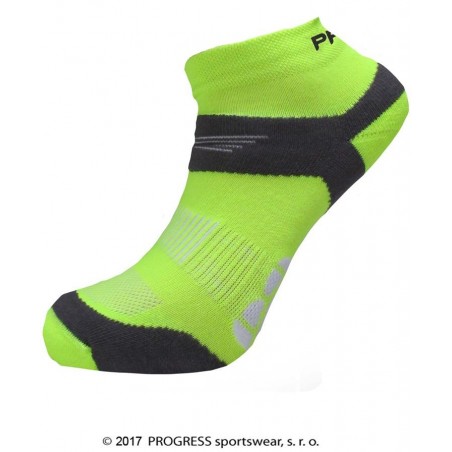 RUNNING SOX běžecké ponožky reflexní žlutá/šedá
