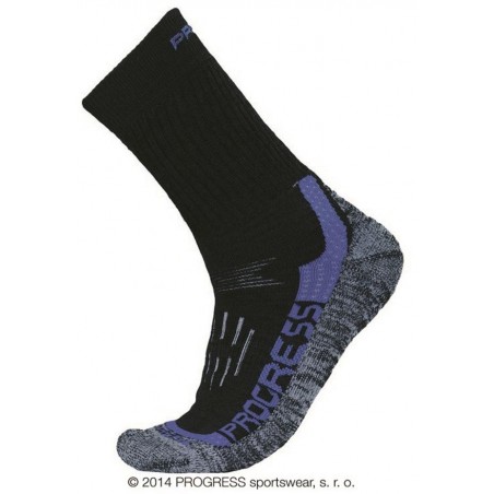 X-TREME zimní turistické ponožky s Merinem černá/modrá