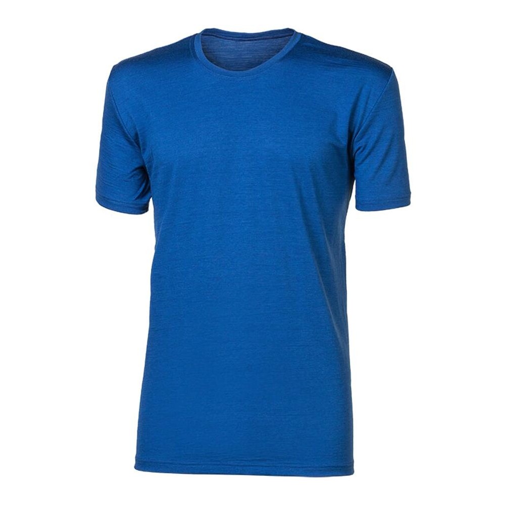 ORIGINAL pánské triko MERINO modrý melír